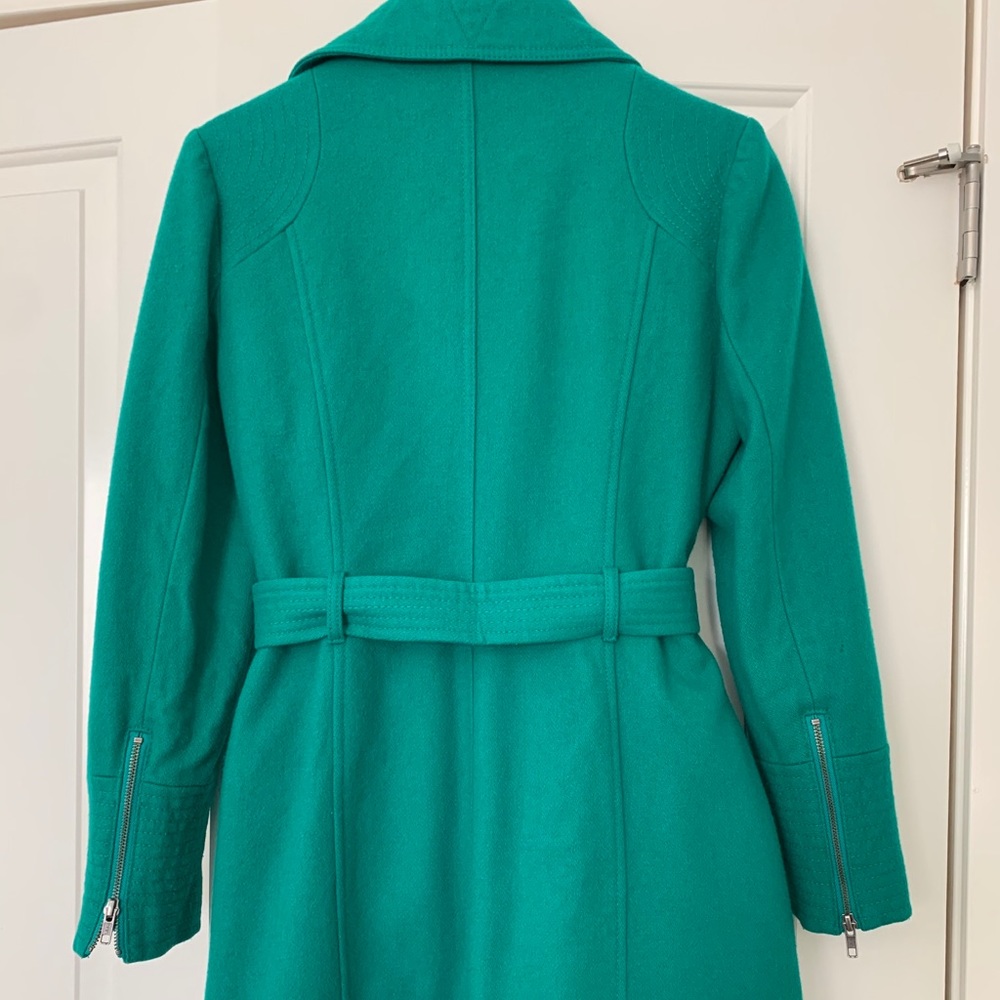 TopShop Kelly Green Wool Blend Coat - Picture 5 of 10